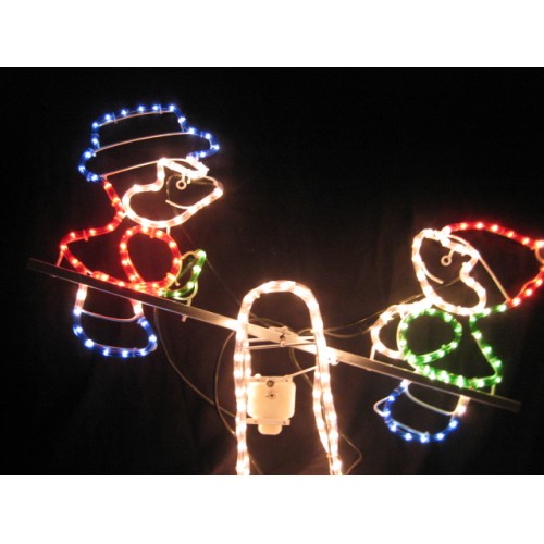 12M LED Seesaw Christmas Motif Rope Lights/ Christmas Display